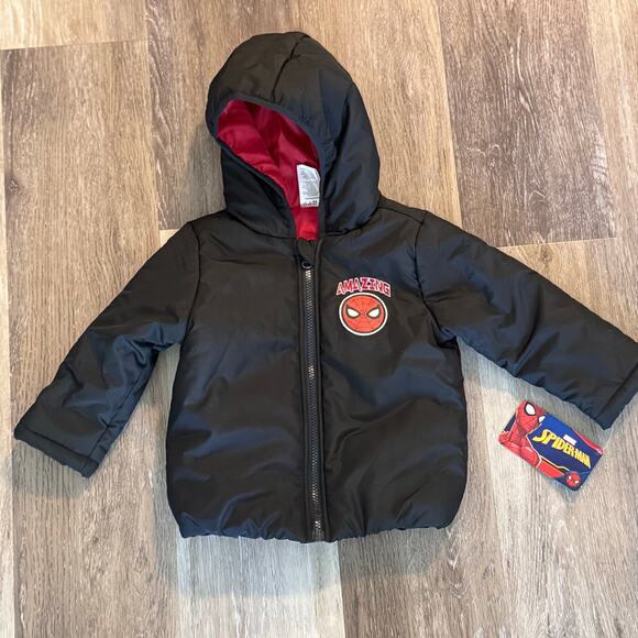 Marvel Spider-Man Boys Zip Up Jacket 2T - Picture 1 of 3